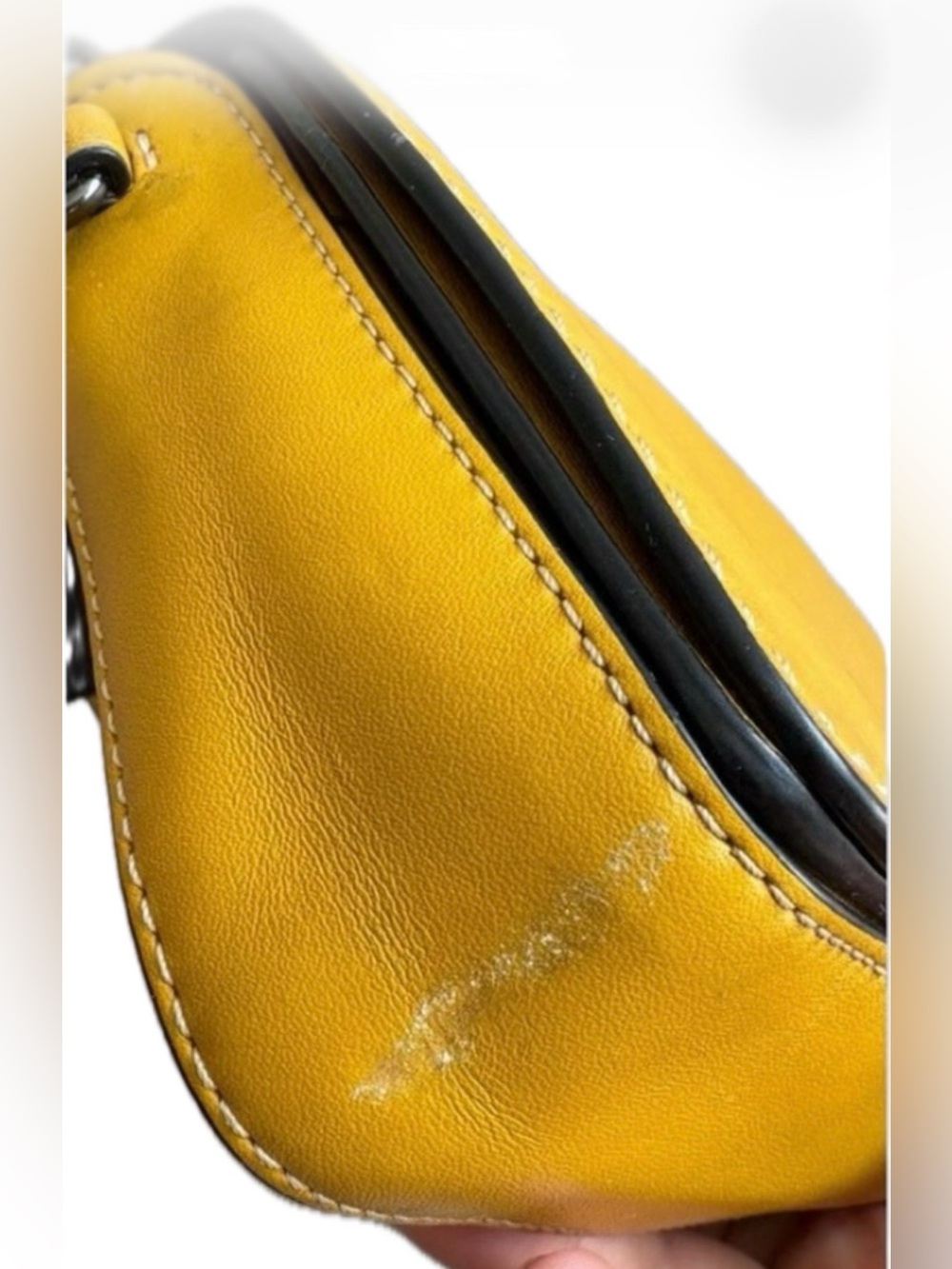 COACH x DISNEY 1941 Dinky Skating Mickey Mouse Yellow CrossBody Leather Bag 3793 - Picture 12 of 14